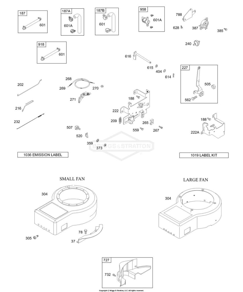Blower Housing, Controls, Fuel Pump