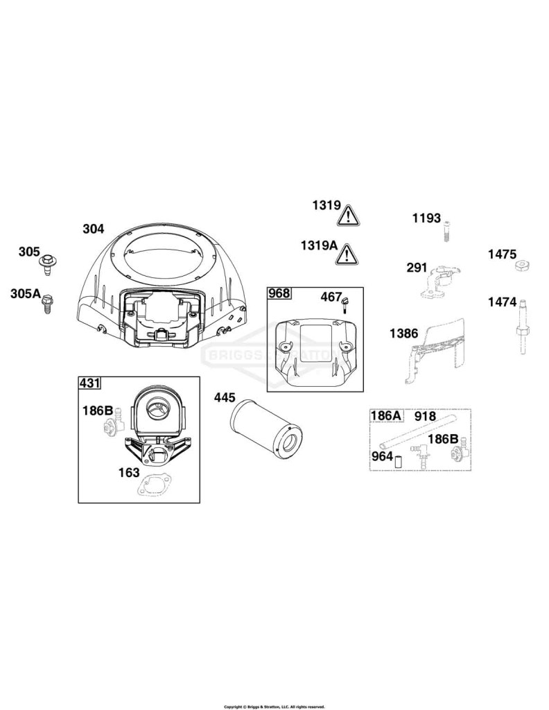 Blower Housing and Air Cleaner Group