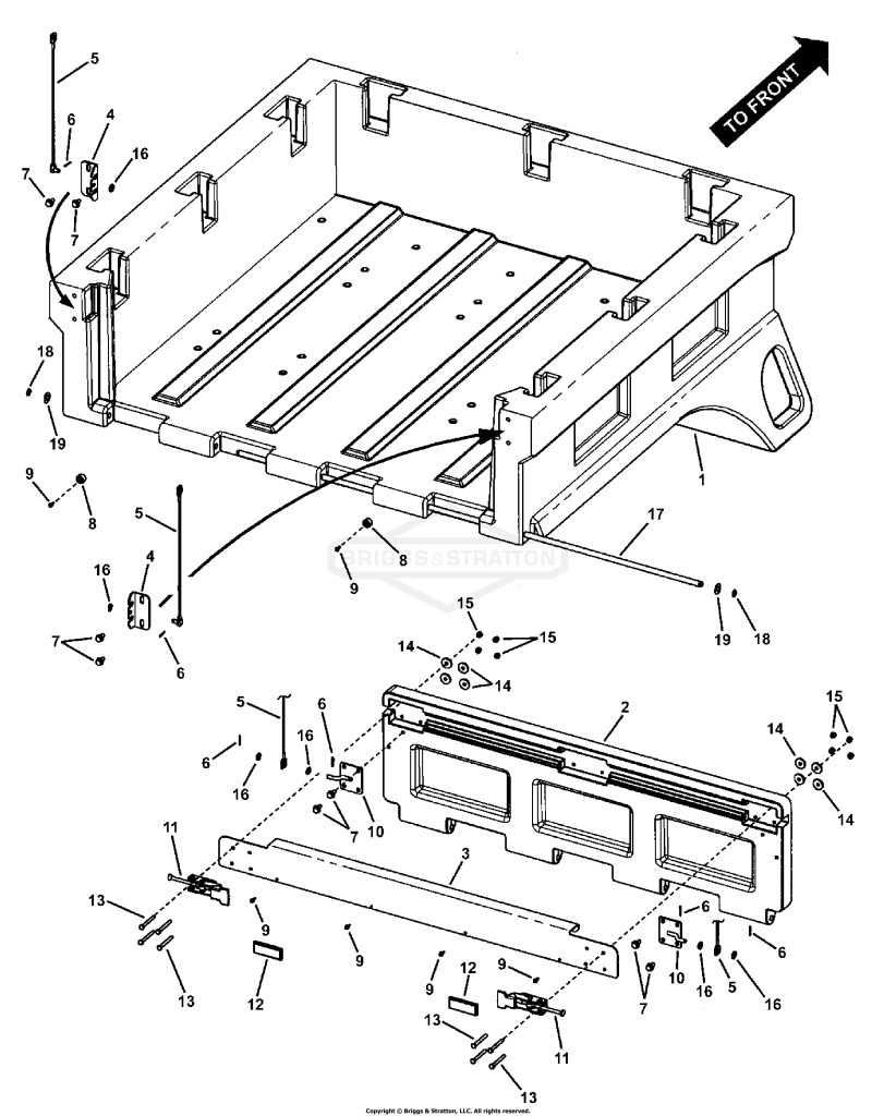 Bed Assembly - Tail Gate (179bedt)