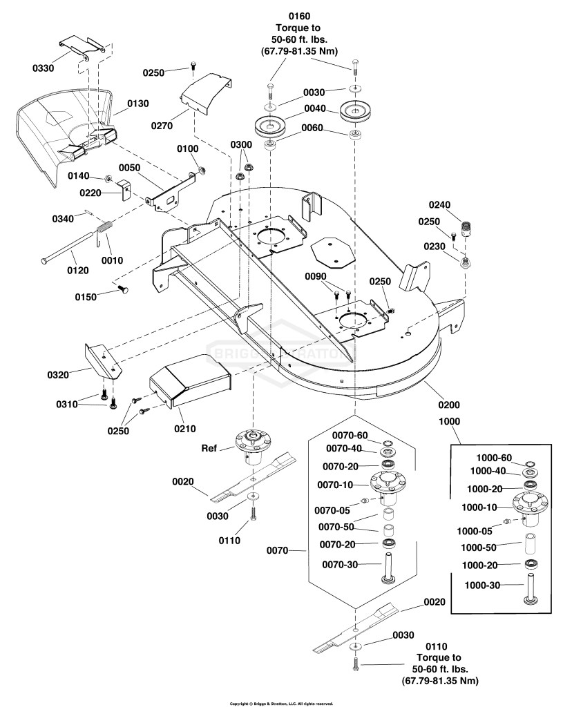 42 Mower Deck - Housing, Arbor & Blade Group, ZT