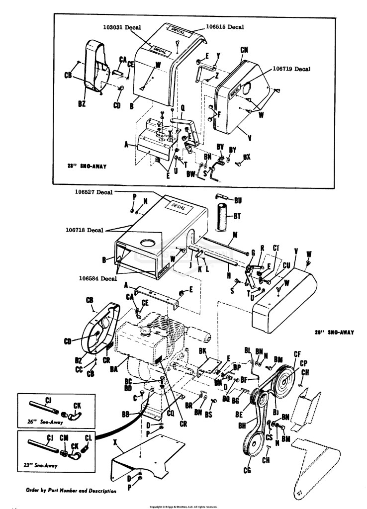 SHIELD, DRIVE PULLEYS, ENGINE-23 Sno-Away