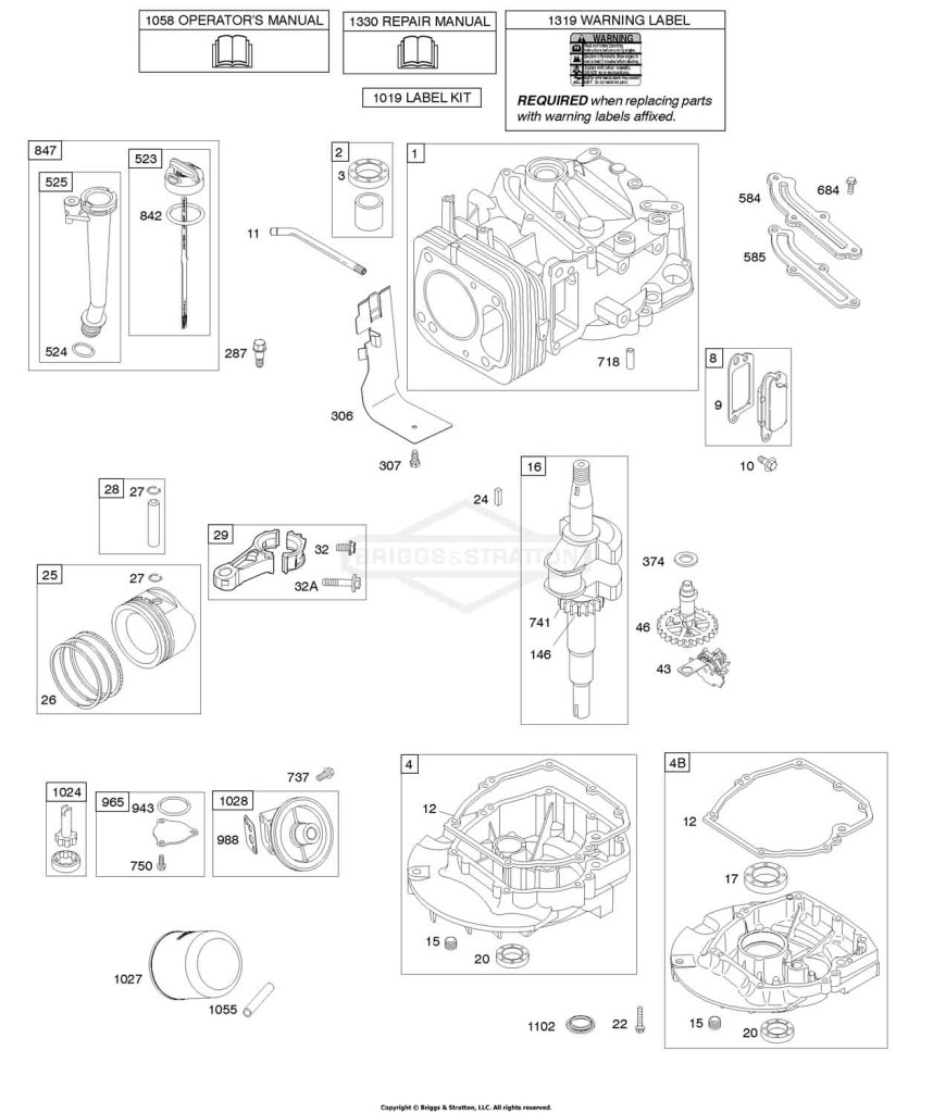 Camshaft, Crankshaft, Cylinder, Engine Sump, Lubrication, Piston Group