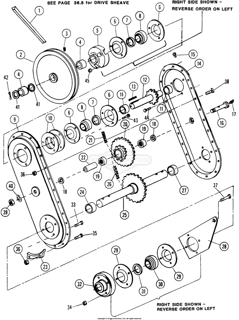 Chain Drive, Driven Belt