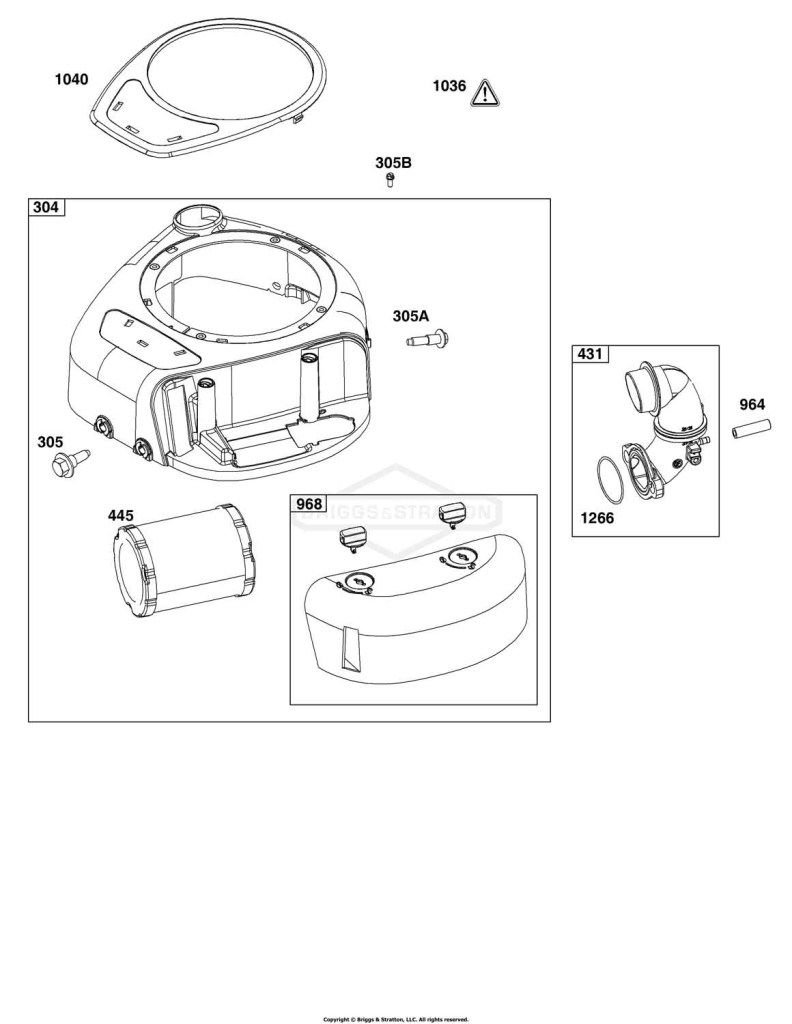 Blower Housing and Air Cleaner Group