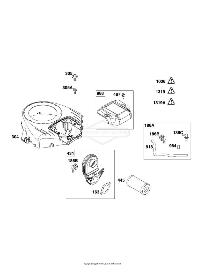 Blower Housing and Air Cleaner Group