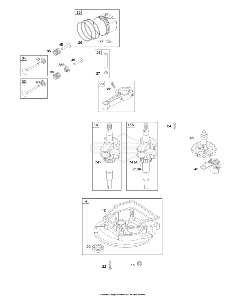 Camshaft, Crankcase Cover/Sump, Crankshaft, Piston/Rings/Connecting Rod