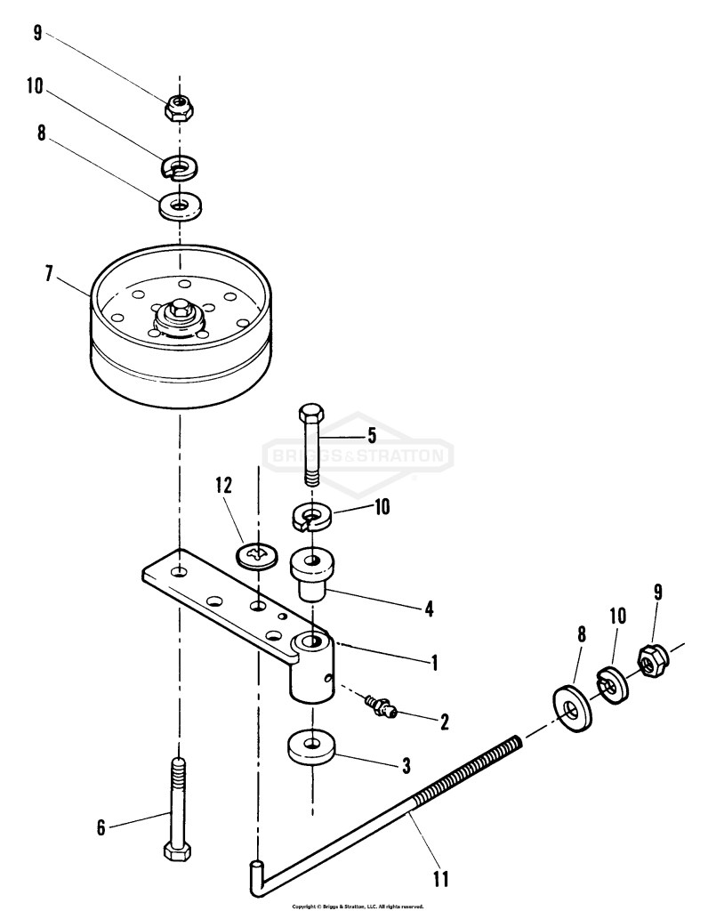 Blade/Blade Deck Idler Assembly (PMA7480)