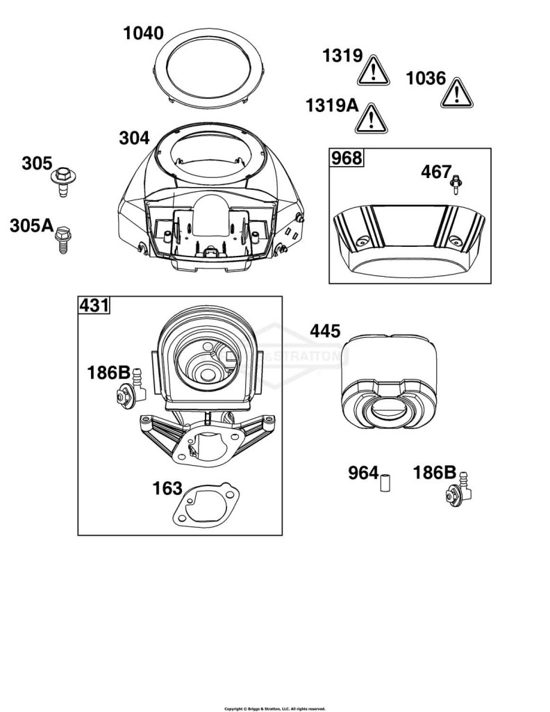 Blower Housing and Air Cleaner Group