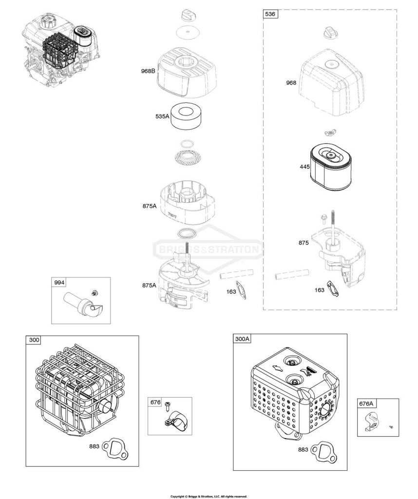 Air Cleaner, Exhaust System