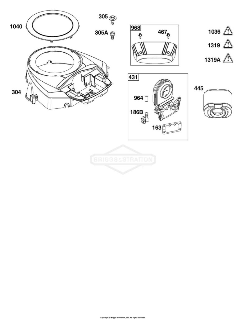 Blower Housing and Air Cleaner Group