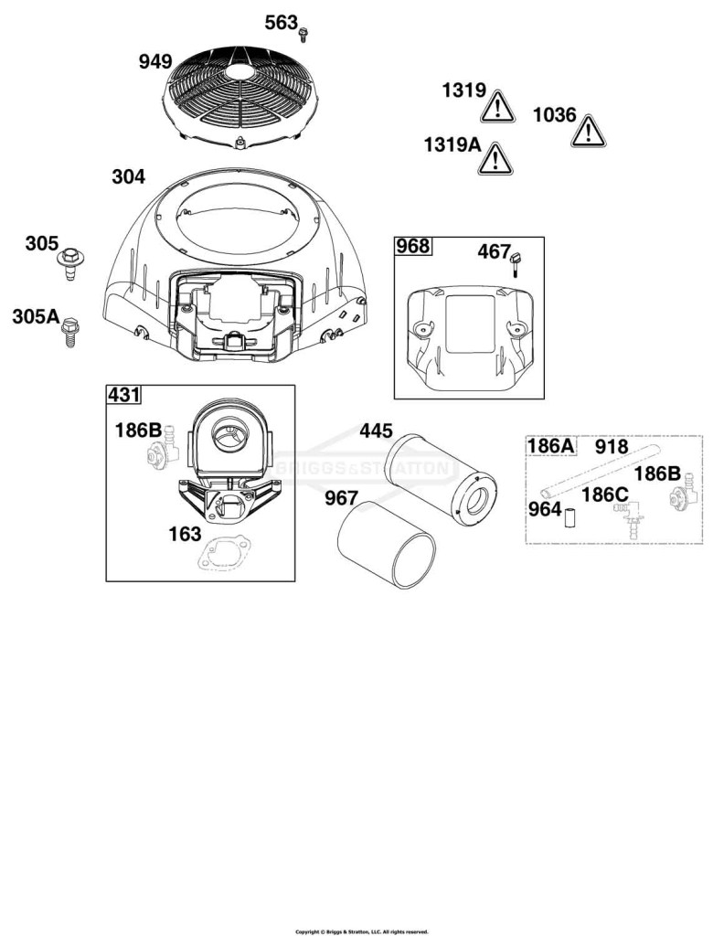 Blower Housing and Air Cleaner Group