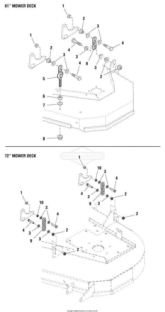 61 Mower Decks