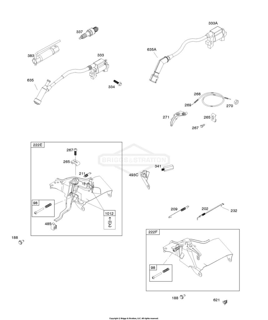 Armature, Controls, Governor Spring, Spark Plug