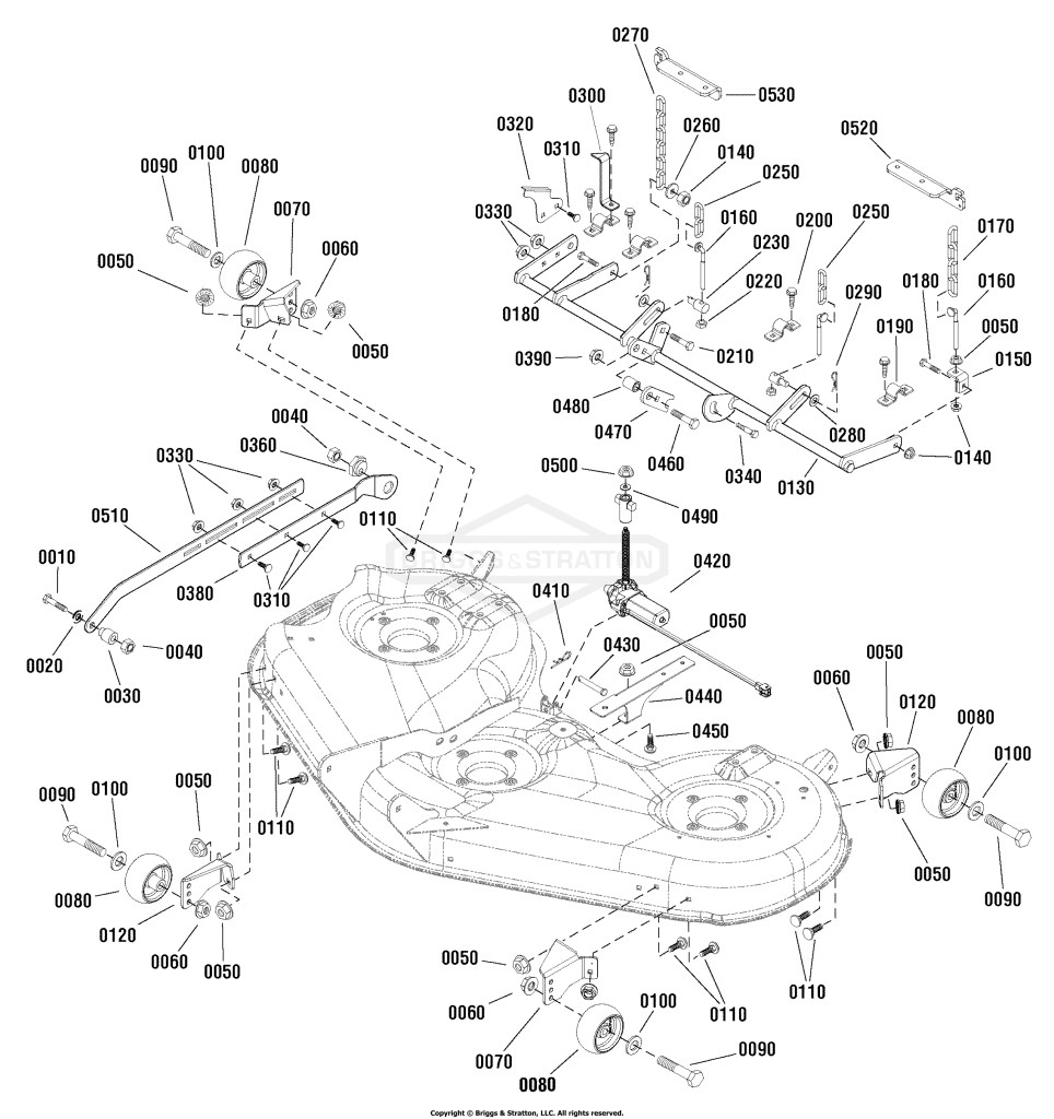 46 Mower Deck - Height Adjust Group