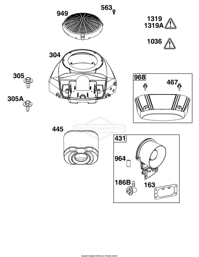 Blower Housing and Air Cleaner Group