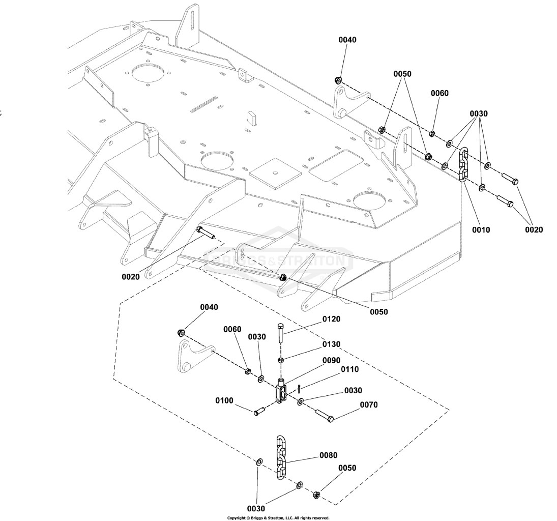 61 Mower Deck Group - Hanger Chains