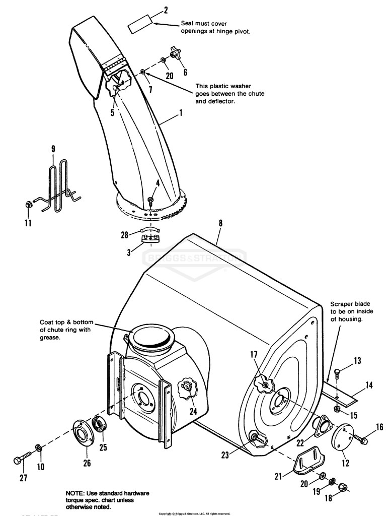 Auger Housing & Chute Group
