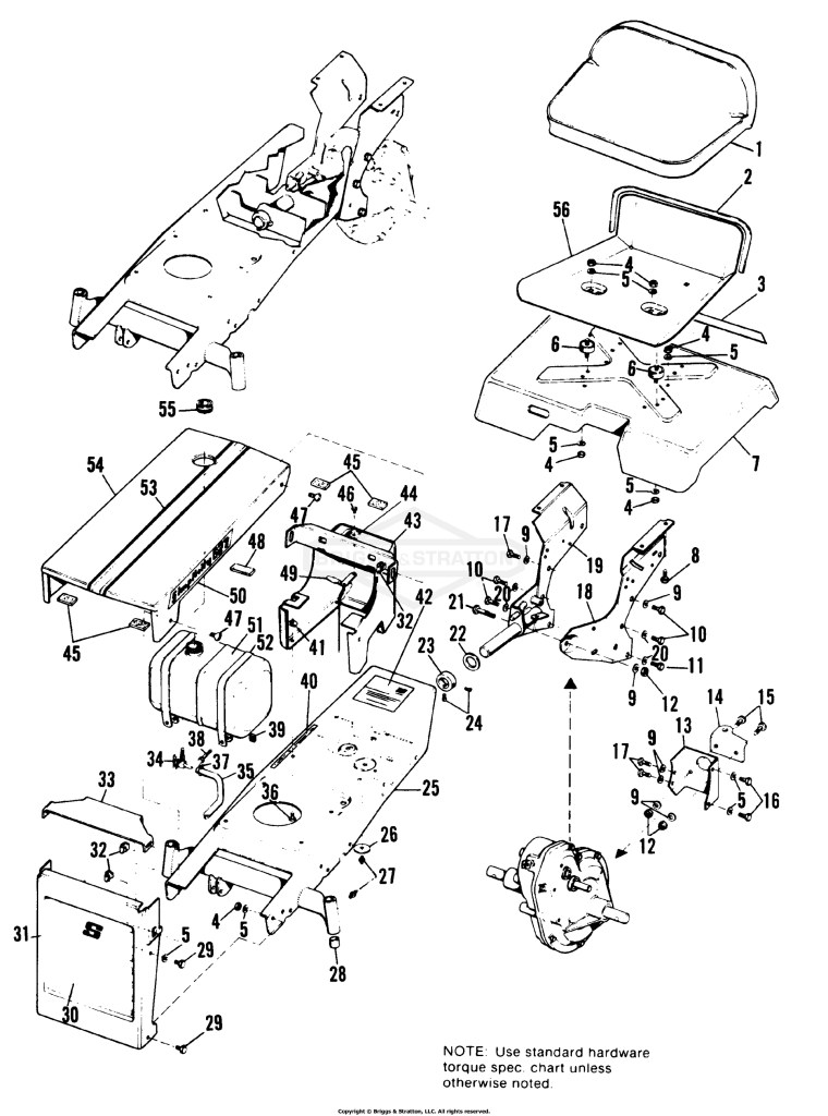 Frame, Hood, Dash & Seat Group