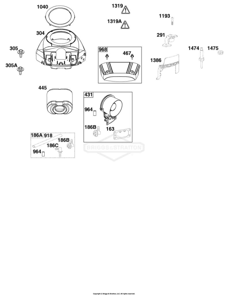 Blower Housing and Air Cleaner Group