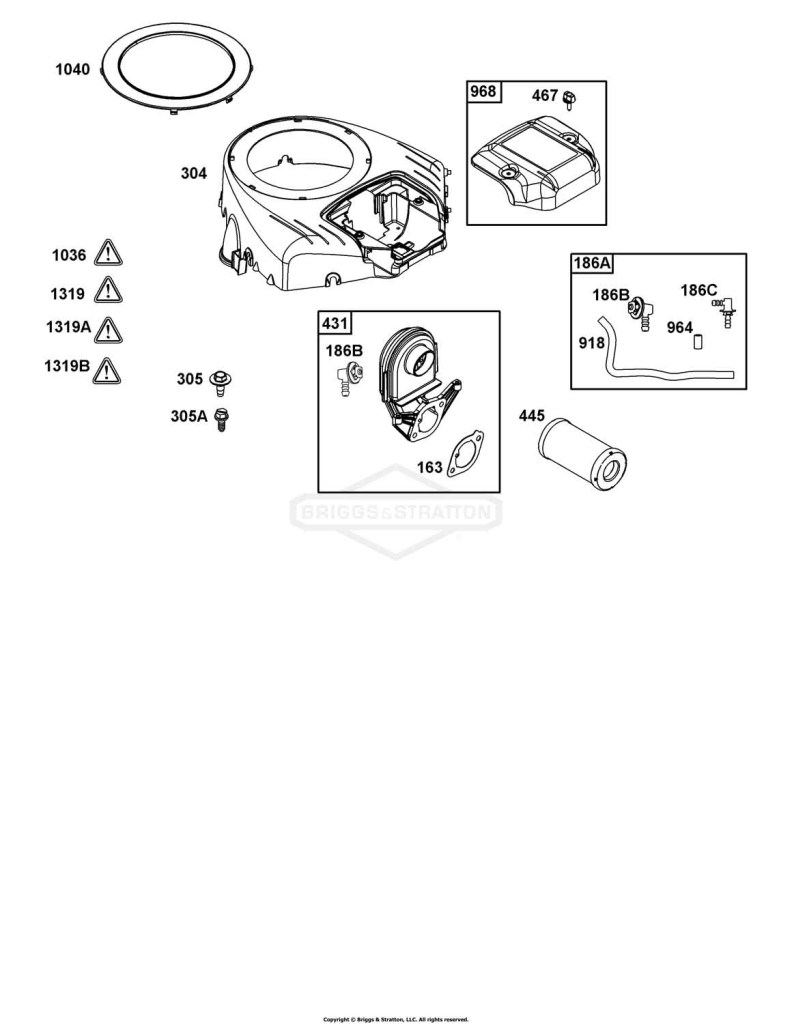 Blower Housing and Air Cleaner Group