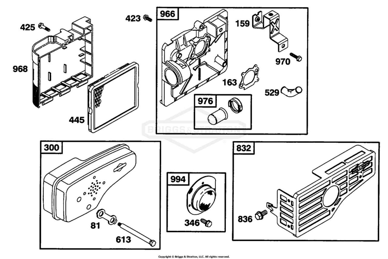 Air Cleaner Grp, Muffler Grp
