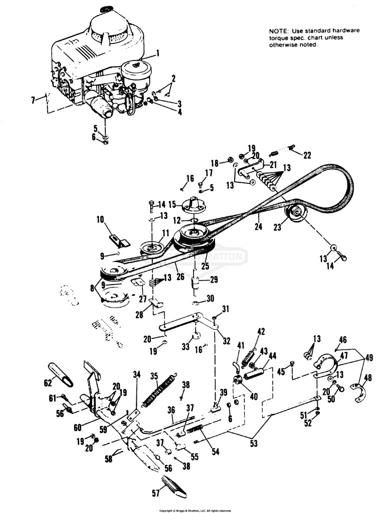 Engine, Pulley, Brake & Clutch Group