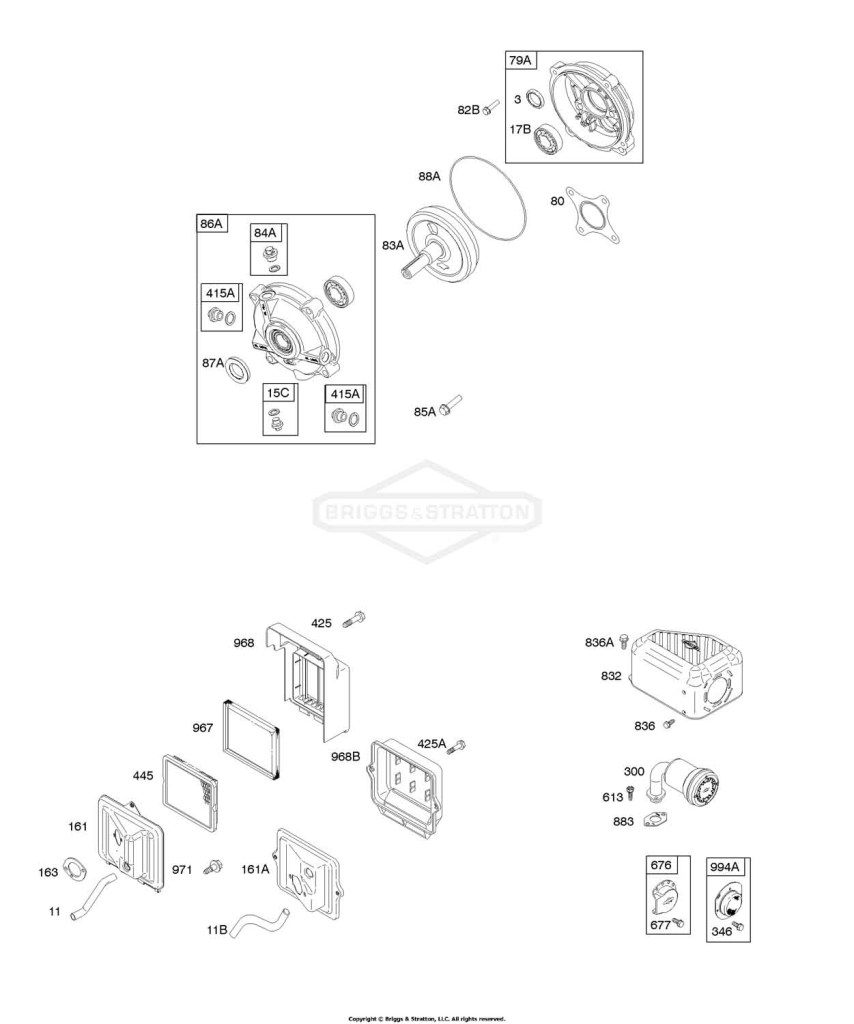 Air Cleaner, Exhaust System, Gear Reduction