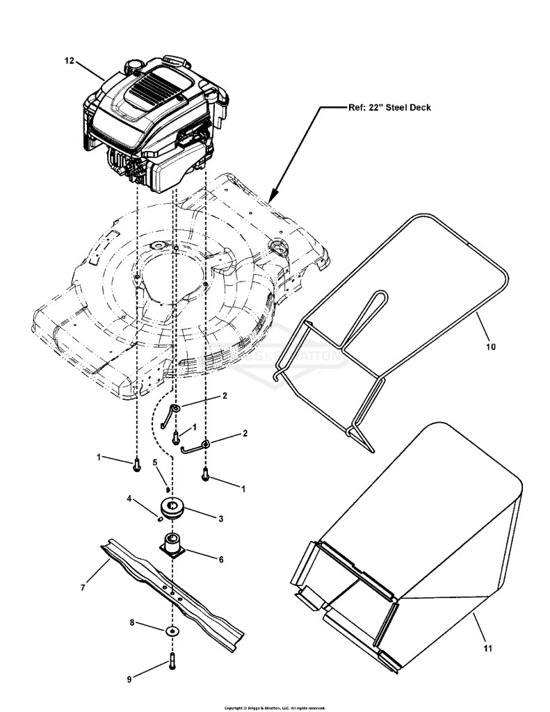 Engine, Blade & Grass Bag Group