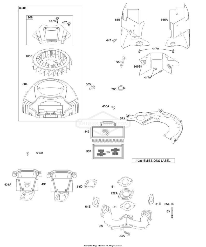 Air Cleaner, Blower Housing/Shrouds