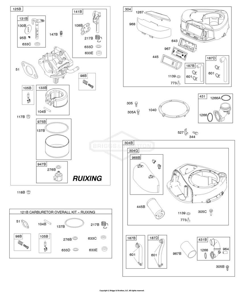 AIR CLEANER, BLOWER HOUSING, Exhaust System, FUEL SUPPLY