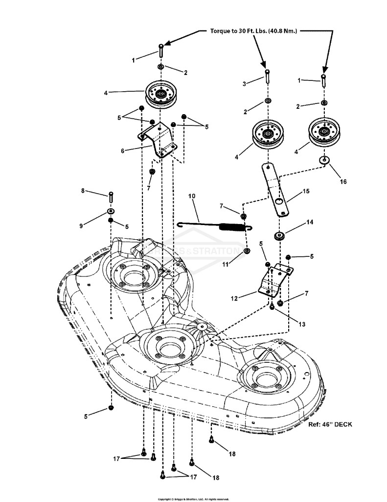 46 Deck Idler Group (7501995)