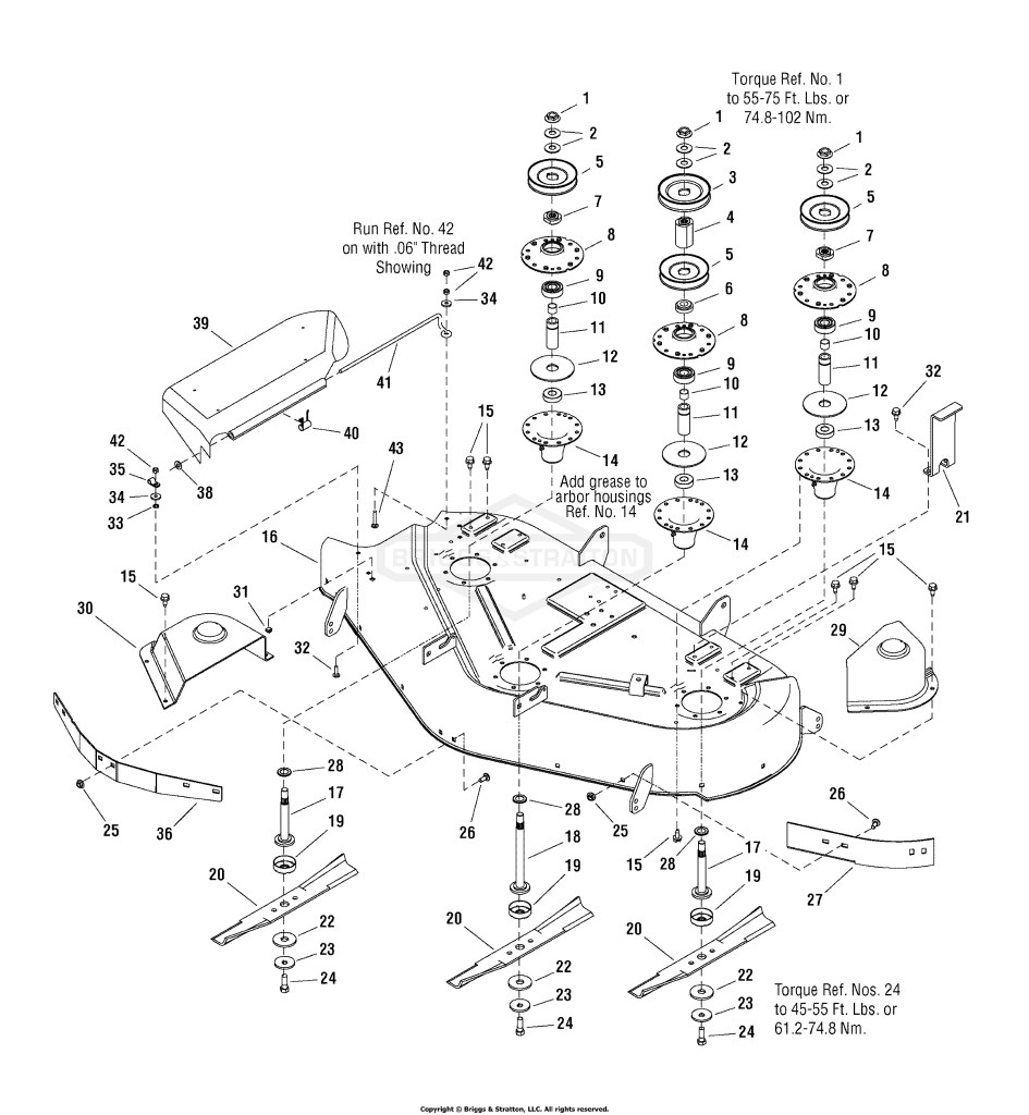 50 Mower Deck - Housing & Arbor Group