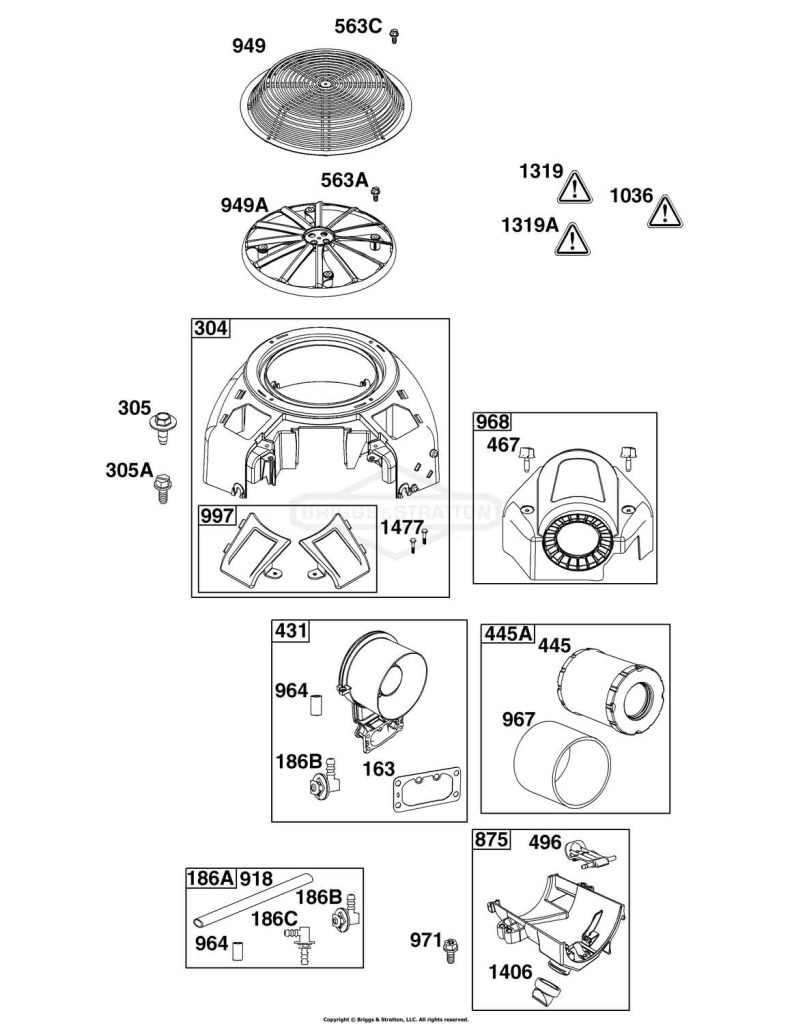 Blower Housing and Air Cleaner Group