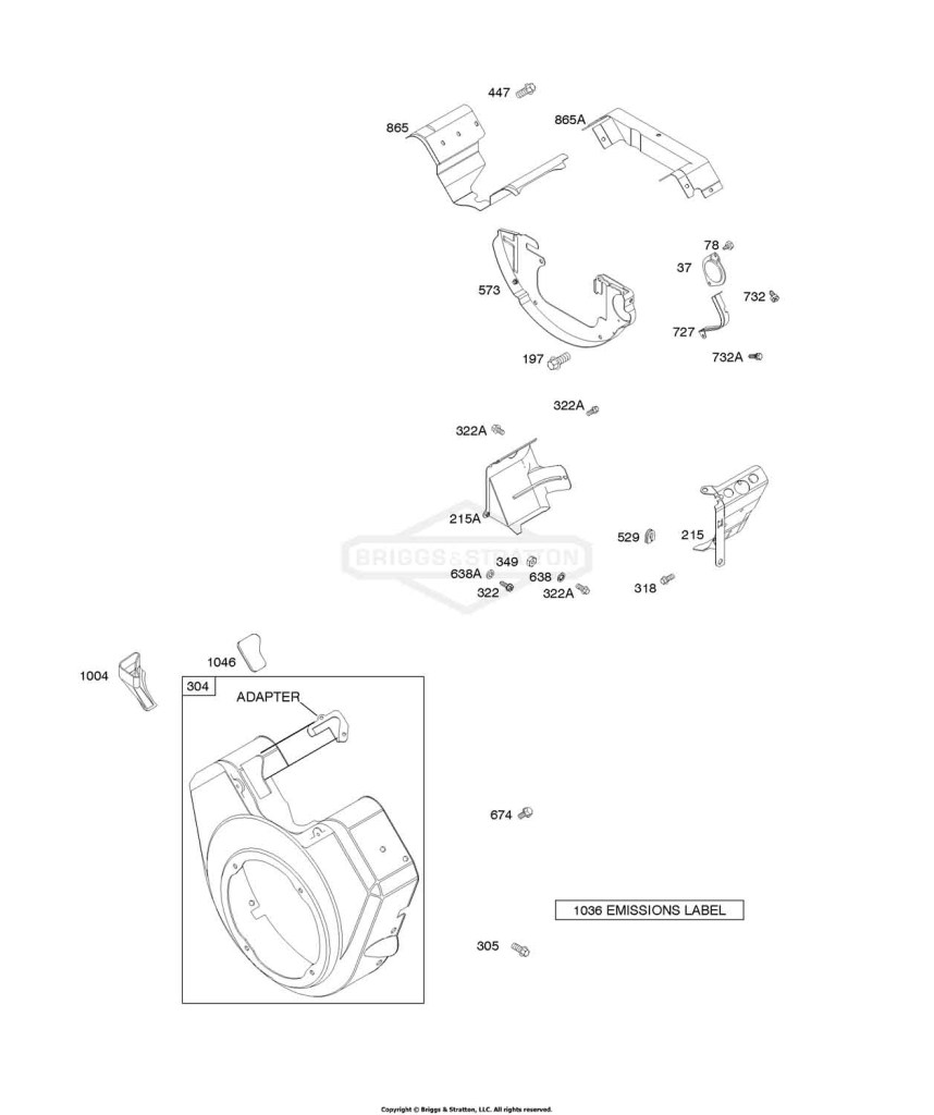 Air Guides, Back Plate, Blower Housing