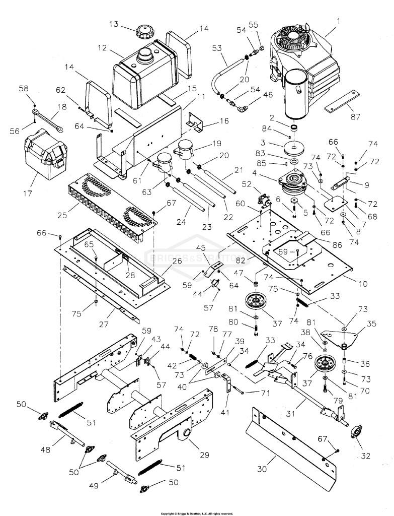 Engine Frame, Engine & PTO Group