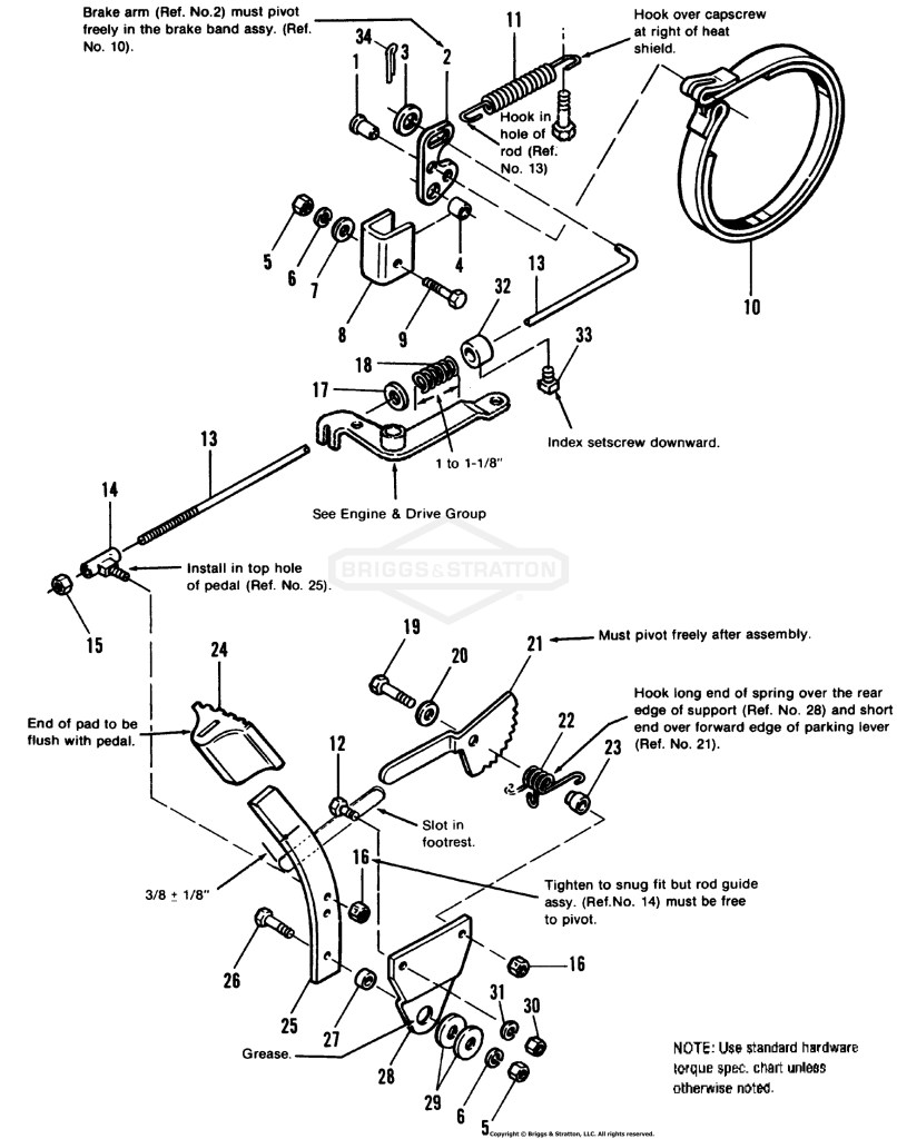 Brake & Clutch Group - Later Models