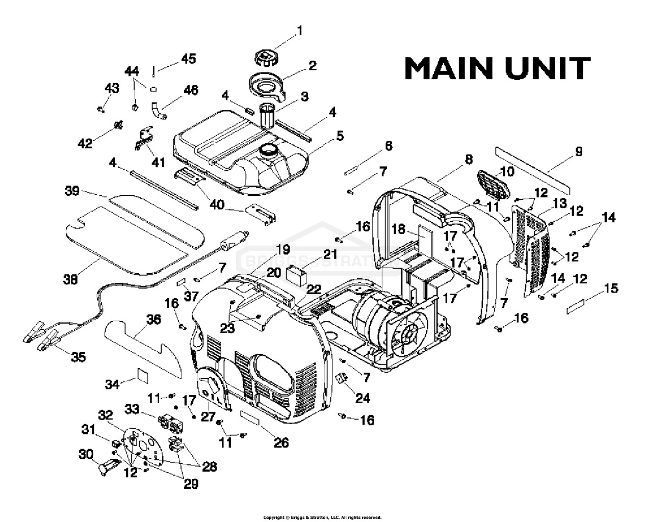 GAS TANK & HOUSING