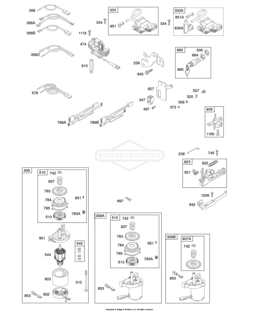 Alternator, Electric Starter, Electrical, Flywheel Brake, Ignition