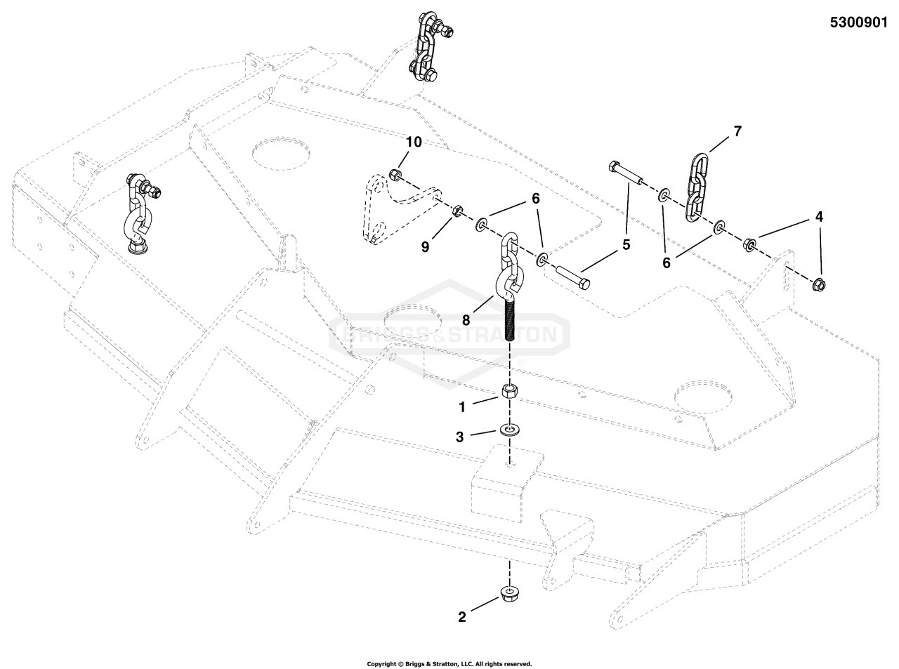 52 Mower Deck - Hanger Chains