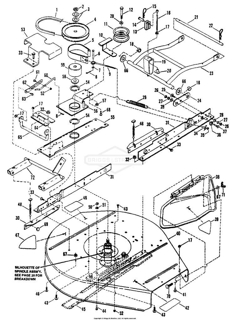 30 Cutting Deck, Belts, Brakes