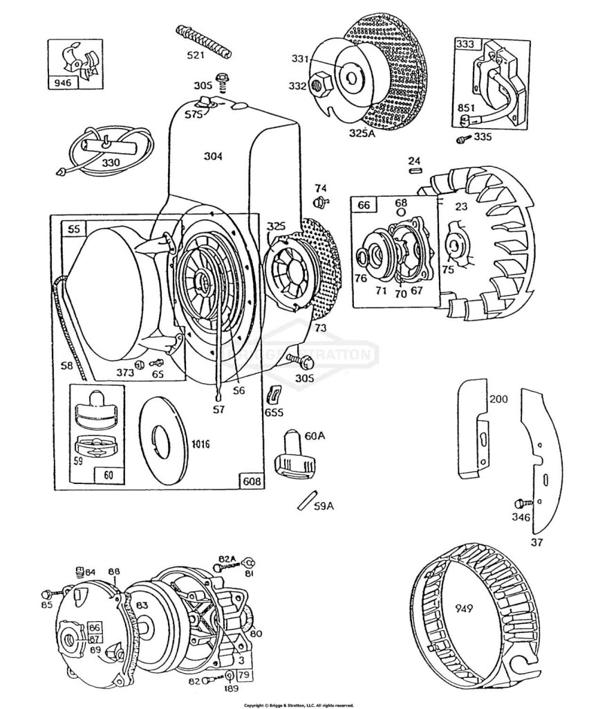 Blower Hsg,Rewind,Gear Case