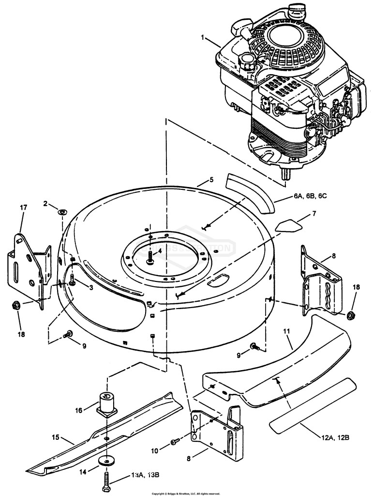 Engine, Cutting Deck & Blade