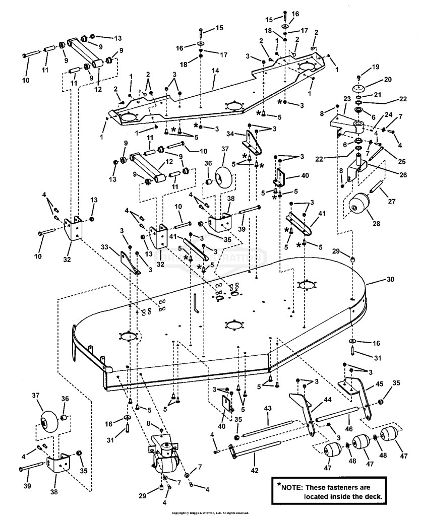 73 CUTTING DECK ASSEMBLY (Sub Assy)