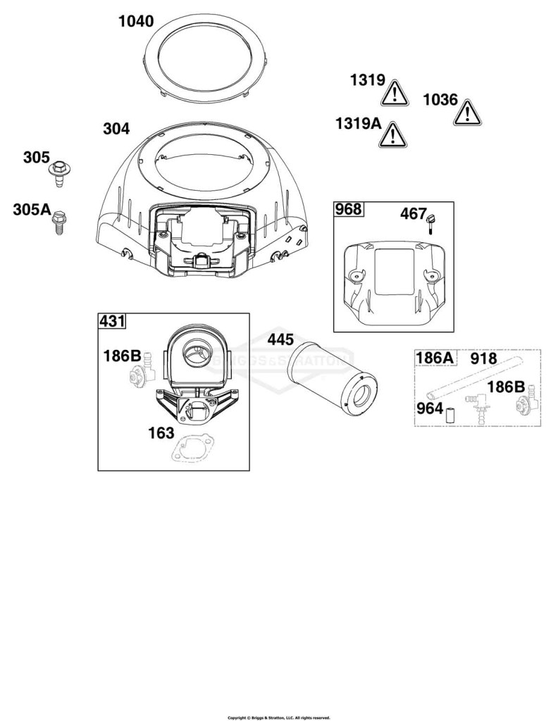 Blower Housing and Air Cleaner Group