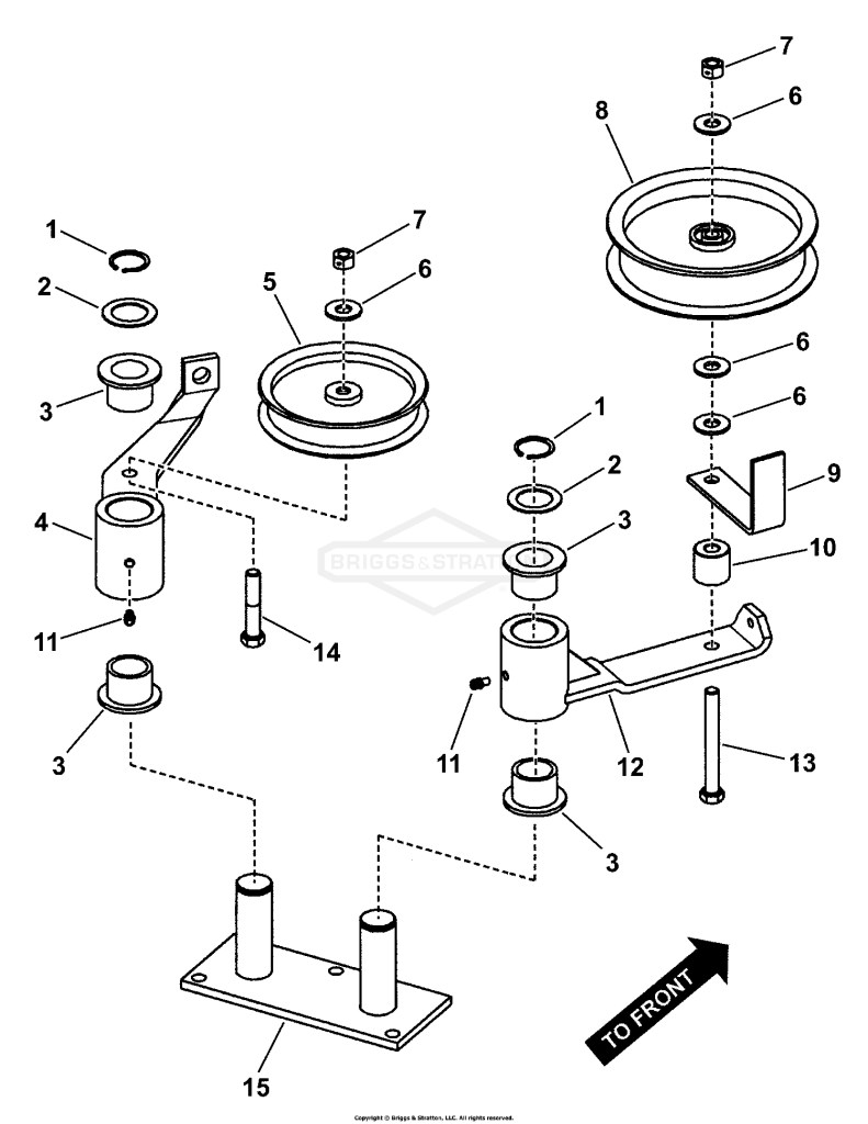 48 & 61 DECK IDLER ASSEMBLY