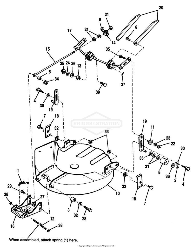 30 Mower Deck-Housing, Hitch & Height Adjustment