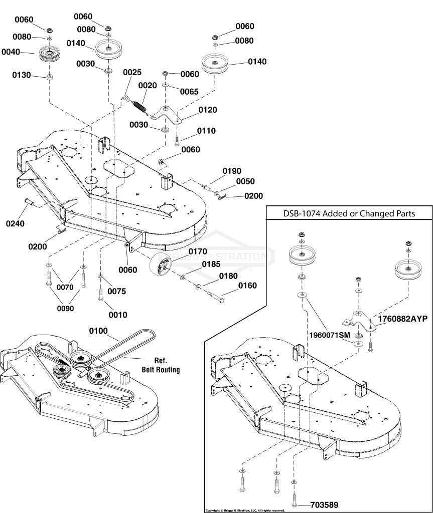 48 Mower Deck - Clutch & Support Group