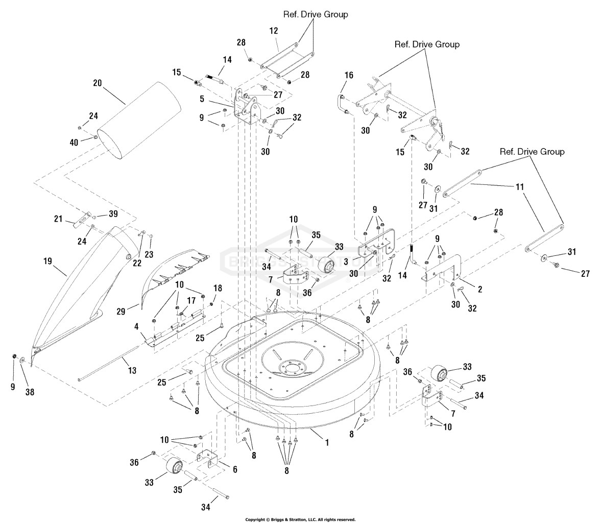 33 Mower Deck - Housing & Arbors Group