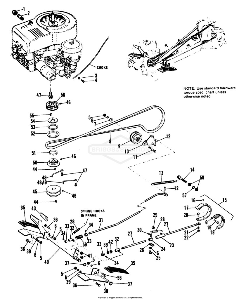 Engine, Pulley, Brake & Clutch Group