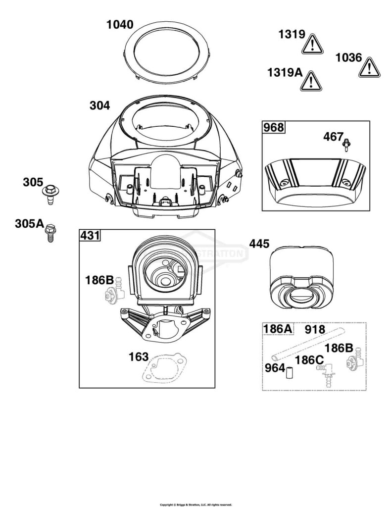 Blower Housing and Air Cleaner Group
